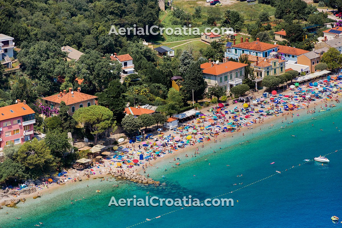 Mošćenička Draga • Letecké fotky Chorvatska